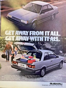 1986 Magazine Advertisement Subaru 3-Door Get Away From It All - Picture 1 of 2