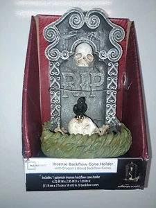 Incense Backflow Cone Holder Decor Prop Headstone Tombstone Grave Design NEW - Picture 1 of 8