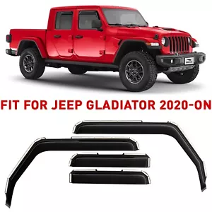 Protectores de lluvia viseras de ventilación para Jeep Gladiator 2020-2025 - Imagen 1 de 8