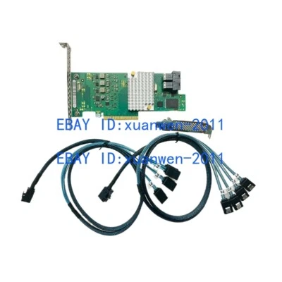 Fujitsu 9300-8I 12Gbps HBA IT Mode ZFS FreeNAS unRAID+2*SFF-8643 SATA Cable - Image 1 of 4