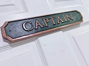 Titanic sign -CAPTAIN - Solid Oak, deep carved - Picture 1 of 7