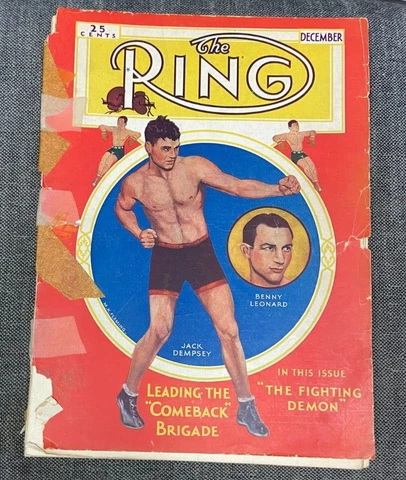 1931 December NO 11 Ring Boxing  Magazine JACK DEMPSEY 25 cents 7423 Cover