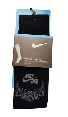 Nike Dri-Fit Womens Knee High Size medium uk size 5-8 Socks BNWT Rare Retro - Image 1 of 4