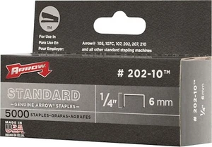 Original Arrow Standard Klammern Verschluss 5.000 Stück 202-10 1/4 Zoll, 6 mm - Bild 1 von 6