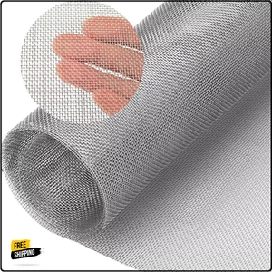 Wire Mesh Stainless Steel Woven 20 Metal Window Screen Silver - Picture 1 of 7