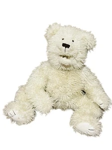 Oso Gund marioneta blanco peludo boca móvil juguete regalo Lovey - Imagen 1 de 8