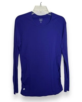 ATHLETA RUNNING FITNESS FITTED SHIRT THUMBS UP PURPLE WOMENS SIZE M - Image 1 of 4