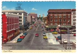 Cheyenne Capitol Ave Geschäftsviertel Postkarte Laramie County Wyoming Postkarte - Bild 1 von 2