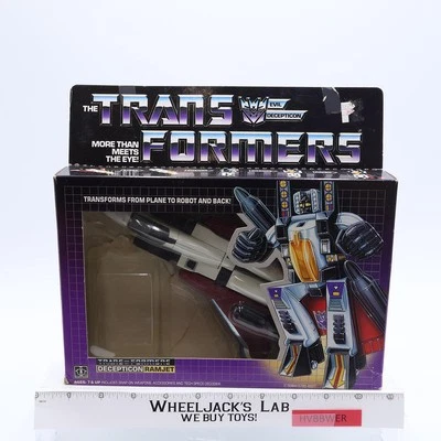 Ramjet 100% Complete W/BOX & UNUSED STICKER Vintage G1 Transformers Hasbro - Image 1 of 4