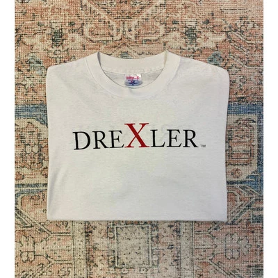 Vintage 80s Clyde Drexler Portland Trail Blazers Malcolm X Logo Tee 90s NBA  - Image 1 of 4