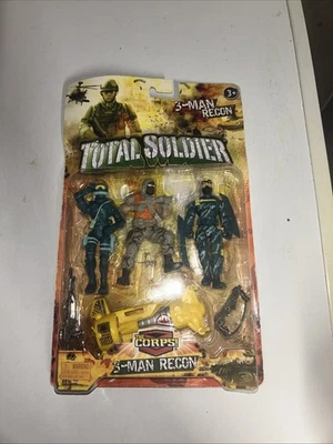 Lanard El Cuerpo! Total Soldier 3-Man Recon Buckshot, Spade & Mach Storm Glider Foto 1 de 4