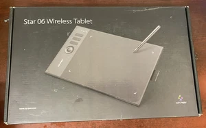 XP-PEN Star 06 Wired and 2.4G Wireless Tablet COMPLETE SET Never Used 30day Wrty - Picture 1 of 6