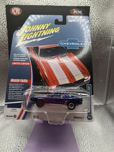 2025 JOHNNY LIGHTNING 1969 CHEVY CAMARO Z28 MUSCLE CARS USA REL 1 A 1:64 - Blue - Picture 1 of 1
