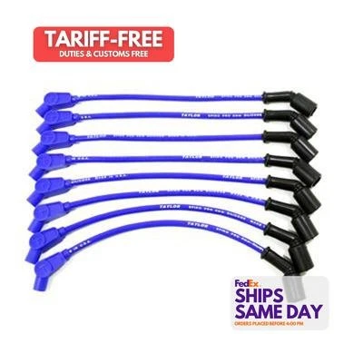 Taylor/Vertex 79614, Kit 409 Spiro-Pro Plug Wire Race Set 135-Deg Blue Performan - Image 1 of 4