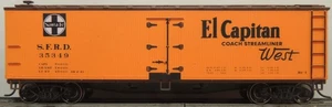 ACCURAIL SANTA FE EL CAPITAN 40' WOOD REEFER RTR MW KD'S CAR # 35349 - Picture 1 of 2