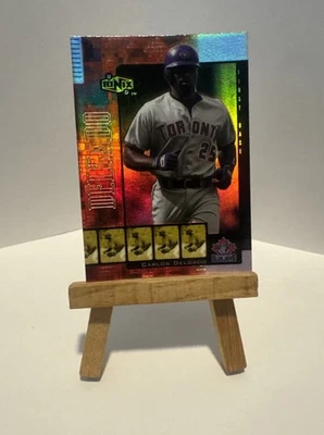 RARE 2000 UPPER DECK IONIX * CARLOS DELGADO * INSERT Blue Jays BASEBALL CARD #R9 - Image 1 of 3