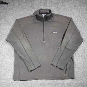 Vintage Patagonia Fleece Jacket Mens L Gray Outdoor Warm Casual Lightweight - Picture 1 of 8