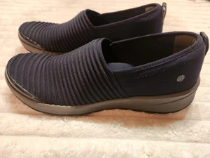 BZees Lifestride Women's Glee Stretch Slip On Shoes- Navy Blue- Size 10M - Picture 1 of 11