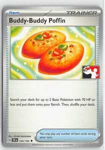 Paquete de premios Pokémon serie cartas estampadas poco comunes #144 Buddy-Buddy Poffin - Imagen 1 de 2
