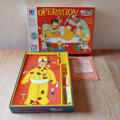 2005 Operation The Simpson’s Edition Board Game Complete Working - Image 1 of 4