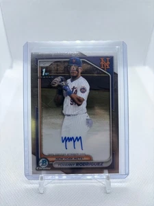 2024 Bowman Chrome Yovanny Rodriguez 1st Auto Mets #CPA-YR - Picture 1 of 2