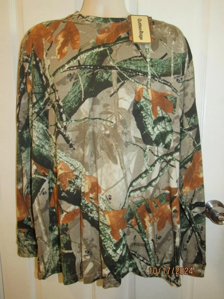 NWT~Vintage~OUTFITTERS RIDGE~Long Sleeve T-Shirt~Fusion 3-D Camo~XL 46/48 - Image 1 of 4