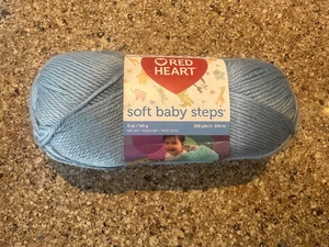 Coats & Clark Red Heart Soft Baby Steps Yarn Baby Blue 5 oz 256 yds Brand New - Picture 1 of 3