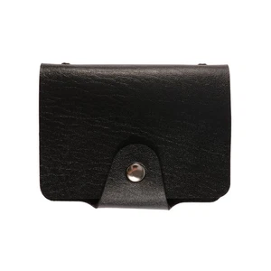 Credit Case Organizer Holder PU Small Bag Pouch with 12 Slots (Black) - Picture 1 of 9