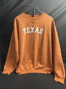 Vintage Champs Sports Herren XXL Texas Longhorns Orange Pullover Teamsport - Bild 1 von 7