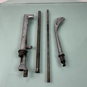 Vintage Original Koken Barber Chair Pump Handle and Crossbar Setup - Picture 1 of 15