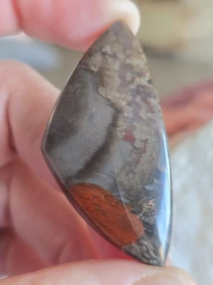 Dragon Blood Jasper Cabochon Red Creek Blood Stone Chalcedony - Image 1 of 4