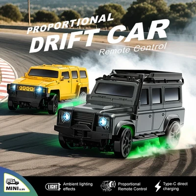 1:64 RC Car 2.4G 4WD High speed Tabletop Remote Control Car Mini Off-Road Car - Image 1 of 4