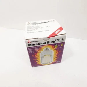 Mitsubishi Marathon Bulb T15L-C 15W Energy Saving CFL Lamp Warm White NEW - Picture 1 of 3