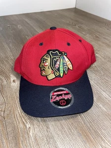 Chicago Blackhawks Zephyr Hat Cap Embroidered Logo SnapBack NHL ~ - Picture 1 of 3