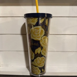 Vaso Starbucks Edición Limitada Texas Amarillo Rosa Azul Coleccionable - Imagen 1 de 3