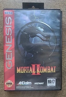 Mortal Kombat II (Sega Genesis, 1994) CIB W/ Registration Card Insert/Manual  - Image 1 of 4