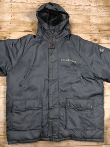 Chaqueta Abrigo Parka Impermeable De Colección Rocawear Piel Con Capucha Talla 3XL XXXL Gris - Imagen 1 de 21