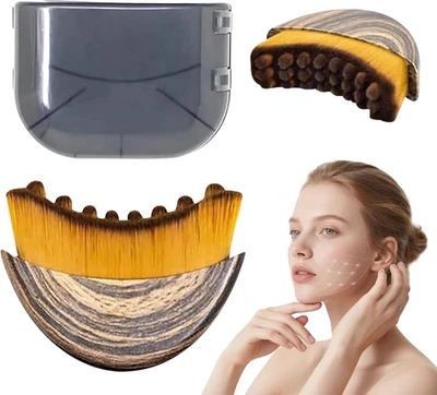 Cepillo facial de contorno linfático, cepillo facial de contorno para drenaje linfático, linfa seca Foto 1 de 4