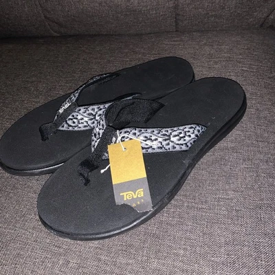 Nuevas sandalias chanclas Teva Voya negras/grises para mujer nuevas con etiquetas ~ talla 6 Foto 1 de 4