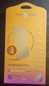 EFM ScreenSafe Glass Screen Protector D3O - iPhone 2022 6.1" Pro - Picture 1 of 2