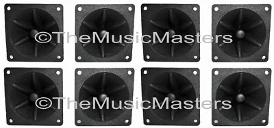 (8) Flush Mount 3.25" inch Square Super Horn Tweeter Speakers Car Home Pro Audio - Image 1 of 4