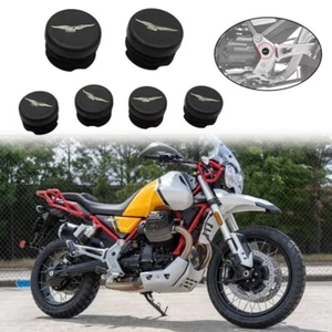 For MOTO GUZZI V85TT 6x Frame Hole Cover Caps Plug Decorative Frame Cap Set fits - Picture 1 of 10