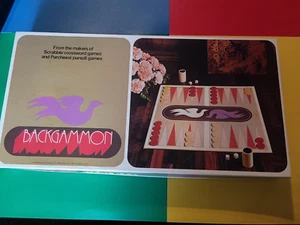 Vintage Backgammon Selchow & Righter 1975 Board Game Complete - Picture 1 of 3