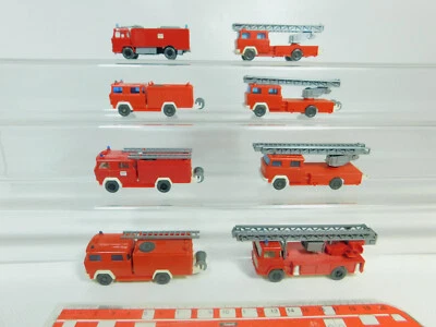 8X WIKING H0 1:87 LKW Magirus FW/Feuerwehr: Drehleiter Ecc #BO564-0,5 - Immagine 1 di 4