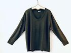 GAP Factory Relaxed Crewneck Long Sleeve Sweater Tee Top, Olive Green, XL
