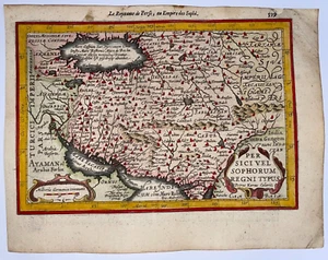 IRAN 1614 MERCATOR HONDIUS ATLAS MINOR SCHÖNE ANTIKE KARTE 17. JAHRHUNDERT - Bild 1 von 7