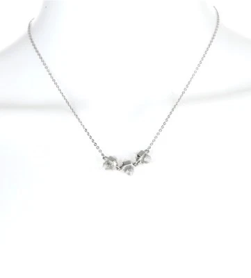 Collar para mujer Rebecca Minkoff 3 cristal plata $78 Foto 1 de 2