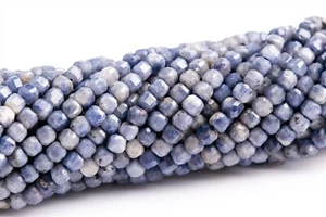 2MM Sapphire Beveled Edge Faceted Cube Grade A Genuine Natural Loose Beads 15" - Picture 1 of 3