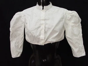 Gr.48 Dirndlbluse Bluse für Dirndl mit toller Spitze Trachtenbluse B7143 - Bild 1 von 4