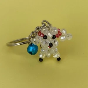 Poodle Dog Keychain Fancy Purse Bag Key Ring Crystal Gift Fashion Handcraft - Picture 1 of 8